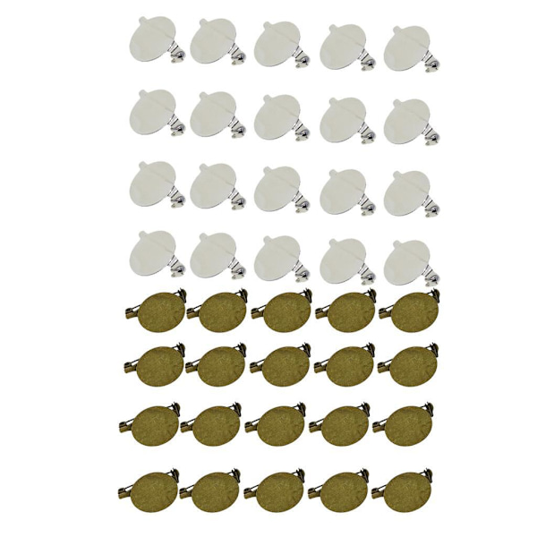 1/2/3/5 20 stycken Rund Brosch Bas Blank bricka Säkerhet För Pins 20 Pcs , Bronze,20mm 1Set