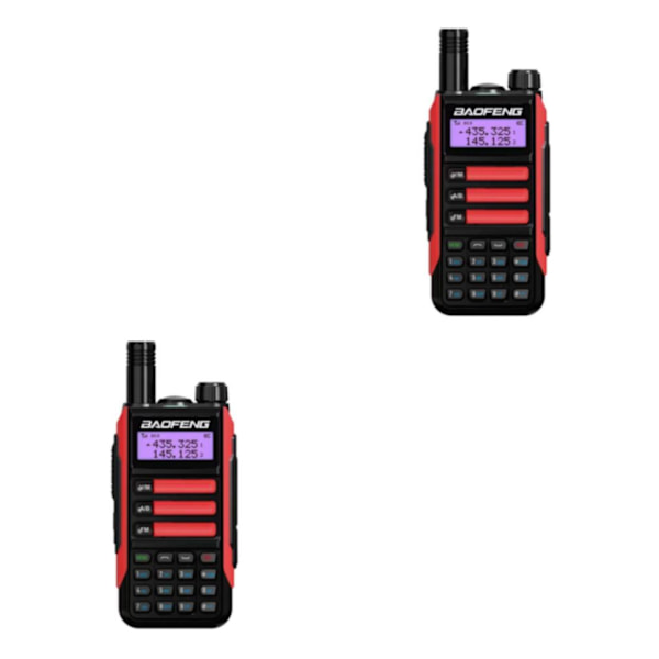 1/2 -16 Way Radio Radio Walkie Vattentät Tvåvägs Tvåvägsradio Red 2Set