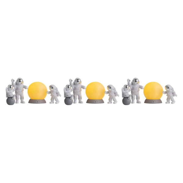 1/2/3/5 4st Astronautfigurer Set Heminredning Söt Sstronaut Silver Yellow 3Set
