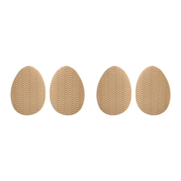 1/2/3/5 Non För Slip Shoe Pads Självhäftande gummi för hög Round Head Khaki 2Set