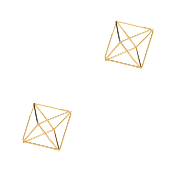 1/2/3/5 Guld Brett användningsområde Mångsidigt organizer rhombus 2Set