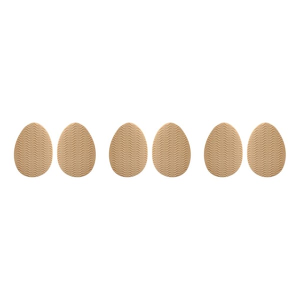 1/2/3/5 Non För Slip Shoe Pads Självhäftande gummi för hög Round Head Khaki 3Set