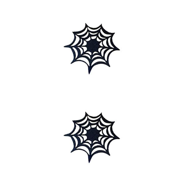 1/2/5 5 stycken Halloween Spider Web bordstabletter - Varmtålig och Black 2PCS