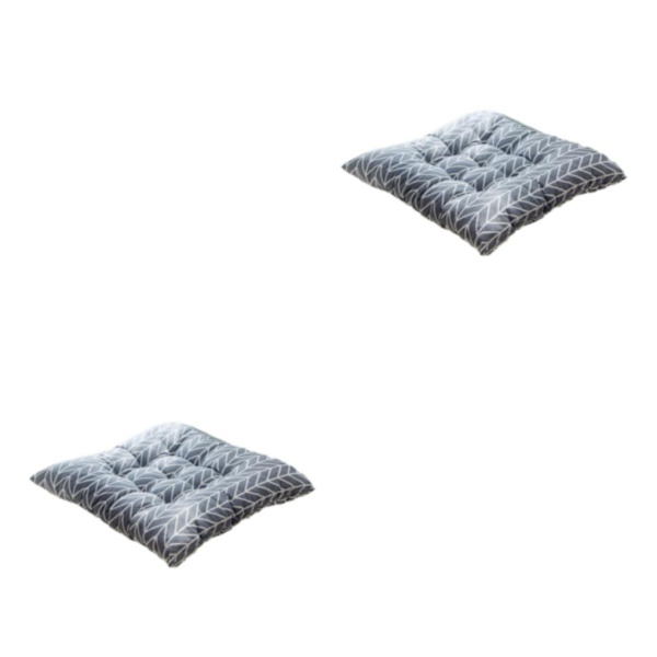 1/2 mjuk och bekväm fyrkantig stolsdyna för mysig sits parallelogram 2PCS