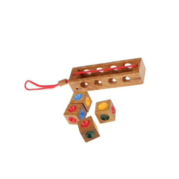 Trä Crazy Four För Pusselleksak Traditionellt Game Family Home