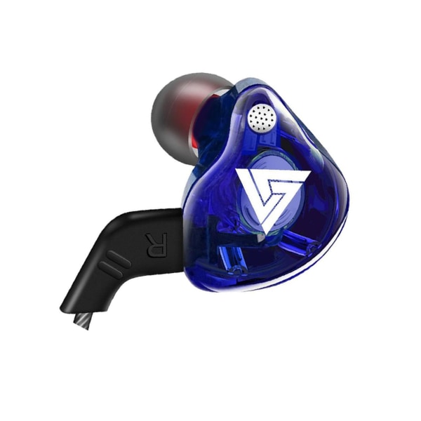 1/2/3/5 För QKZ AK6 In Ear 3,5 mm sporthörlurar med mikrofon Blue 1.2m 1Set