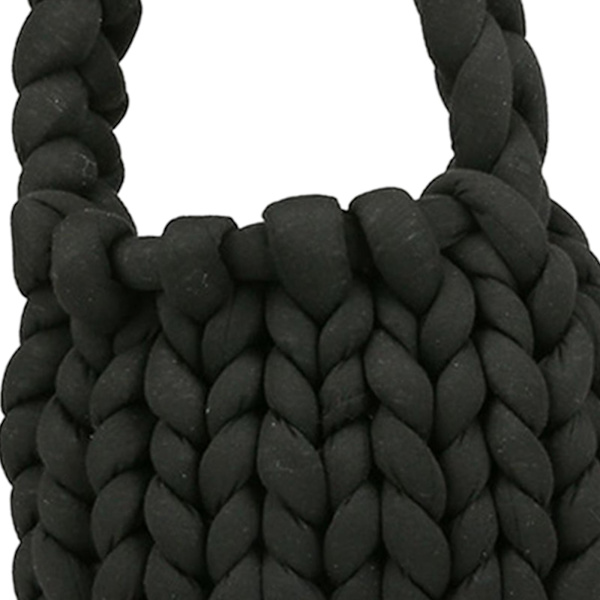 Chunky garn hushållshållfast för filt DIY Tote Making black 22 x 5 x 20cm