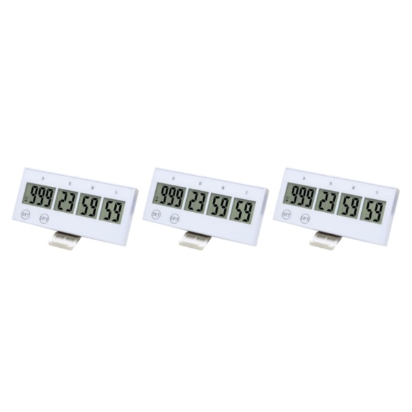 1/2/3 Elkök För Countdown Timer Hatching Bakning white 4.0x1.9x0.5 Inch 3Set