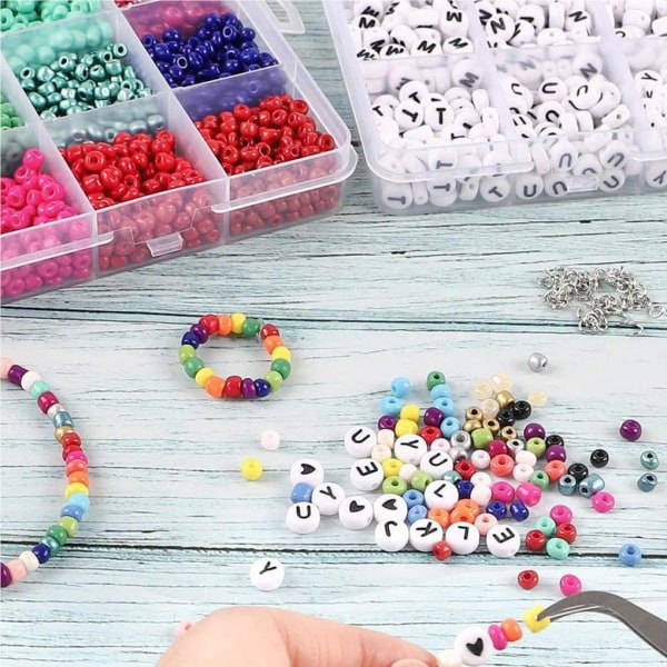 Akryl DIY Armband Making Kit Egen Unika Beads Armband Bead