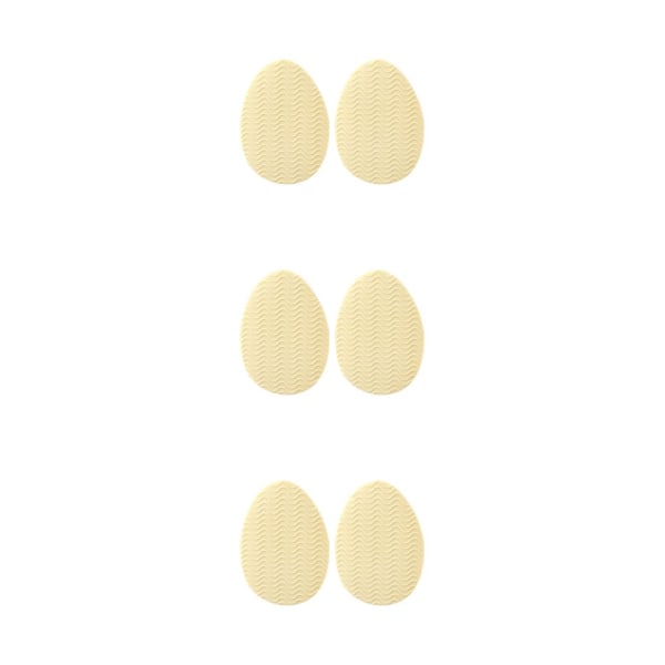 1/2/3/5 Non För Slip Shoe Pads Självhäftande gummi för hög Round Head Apricot 3Set