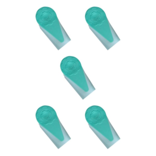 1/2/3/5 Fabric Bias Tape Maker Sy Quiltningsverktyg för vikning Green Blue 13.8x5.3cm 5Set