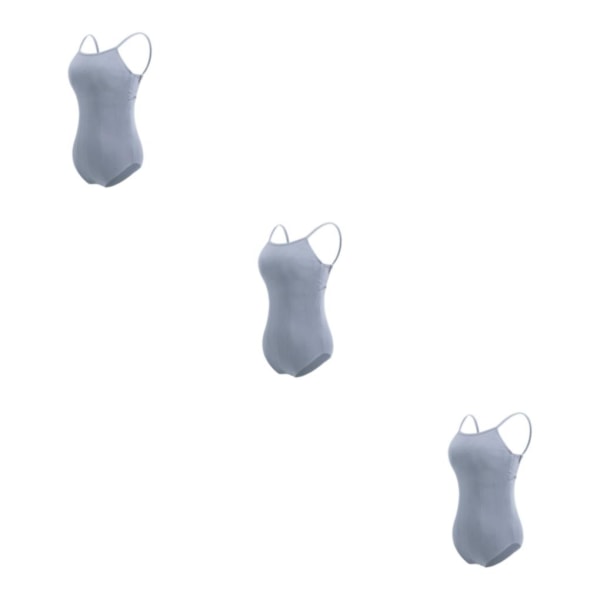 1/2/3 Dance Body Balett Leotard Dansoutfit Andas Light Gray M 3PCS