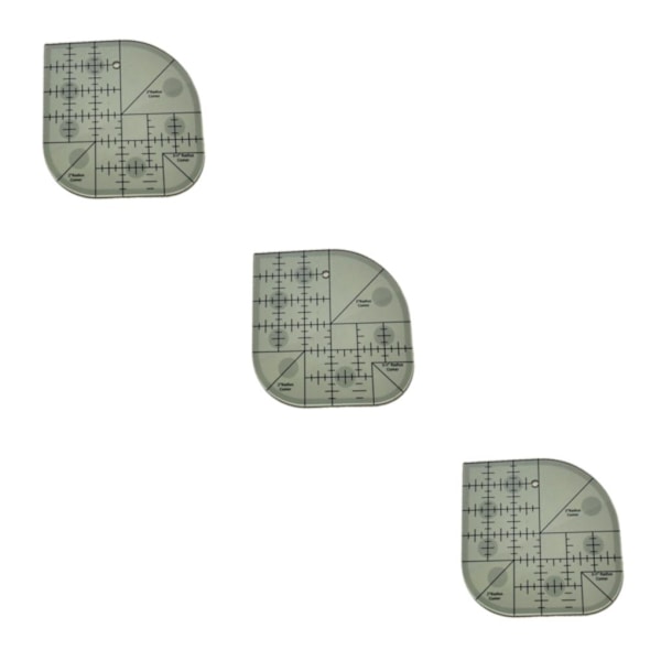 1/3/5 Quiltningsmall Akryl För Patchwork Syramar 3PCS