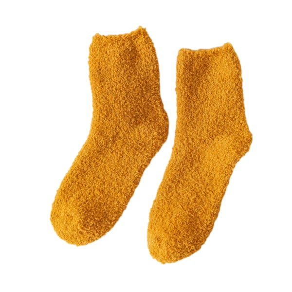 1/2/3/5 10 stycken extra tjocka och elastiska mjuka strumpor Yellow 1 Pc