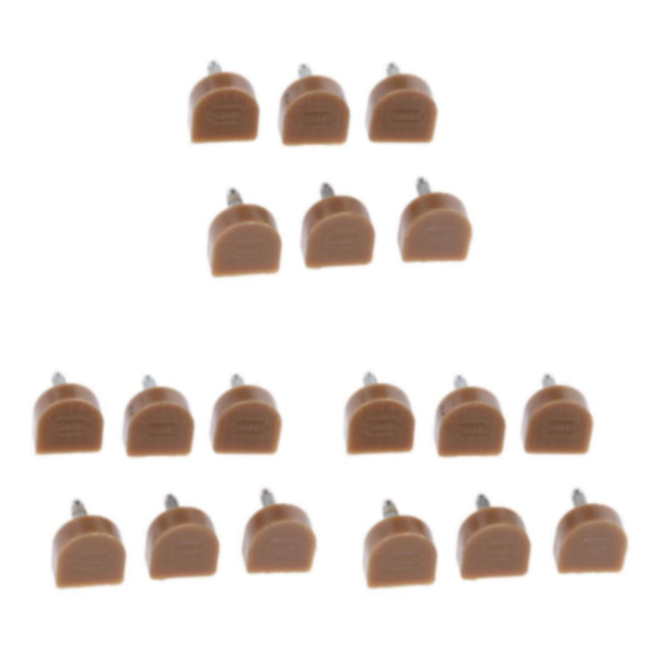 1/2/3/5 3 par Snygga högklackade tips Taps Skoreparation Apricot 14x14mm 3Set