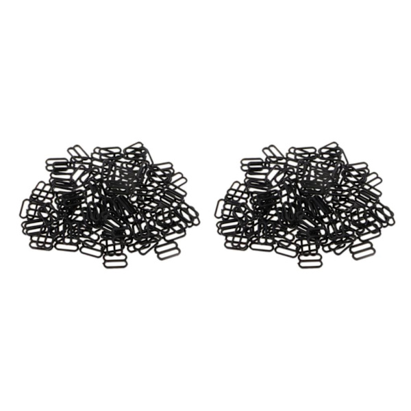1/2/3/5 100 st Nylon BH-rem Spännen Sliders Krokar 8 Underkläder 12mm 2Set