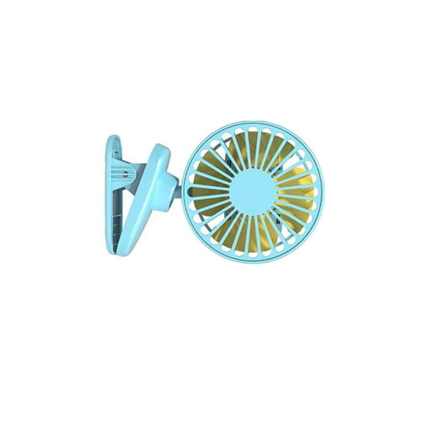 Clip on Fan Delicate Simple Mute Household Cool Tool Justerbar Blue