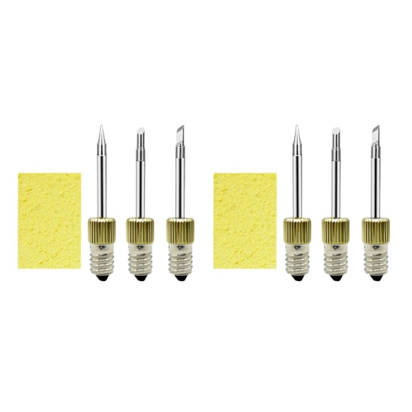 1/2 3 delar Svetslödningsspetsar Lödning för lödspetsar Type 1 2PCS