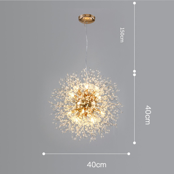 Modern kristallkrona taklampa för vardagsrum kök Not Included Bulb