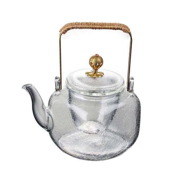 1/2/3/5 Tebryggare set med silglas för tebryggare White Square boiled teapot 1 Pc