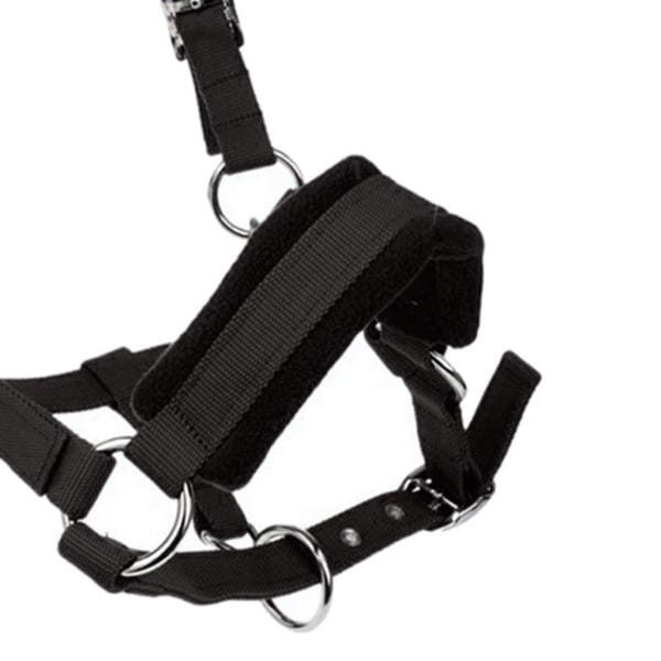 Tjocka ponny Häst Halter Head Collar Ridstall Black M