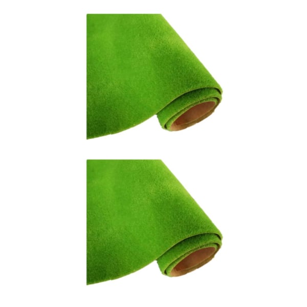 1/2/3/5 PVC Lågt underhåll konstgräs gräsmatta för realistisk 102 light green 2Set