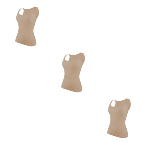 1/2/3 Damväst Fitness Bröststöd Toppar Andas Skin Color L 3PCS