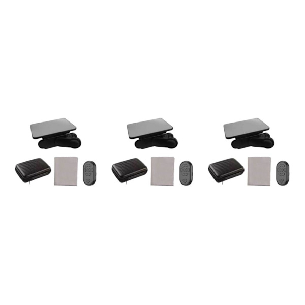 1/2/3/5 Telefon Spegel Reflektion Clip Bred Applicering Lätt att black remote control 3PCS