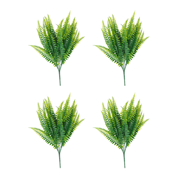 4 stycken simulerad persisk enkel och fashionabel falsk växt green