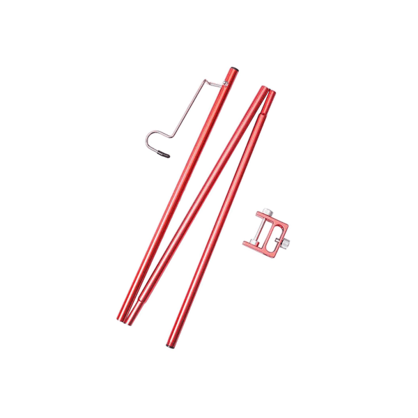 1/2 utomhusläger fällbar lampstolpe hängande ljushållare Red 100cm 1Set