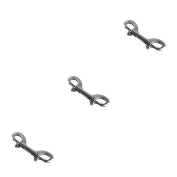 1/3/5 Silver Extended Traction Zinklegering Dubbelhuvud Krok För 3PCS
