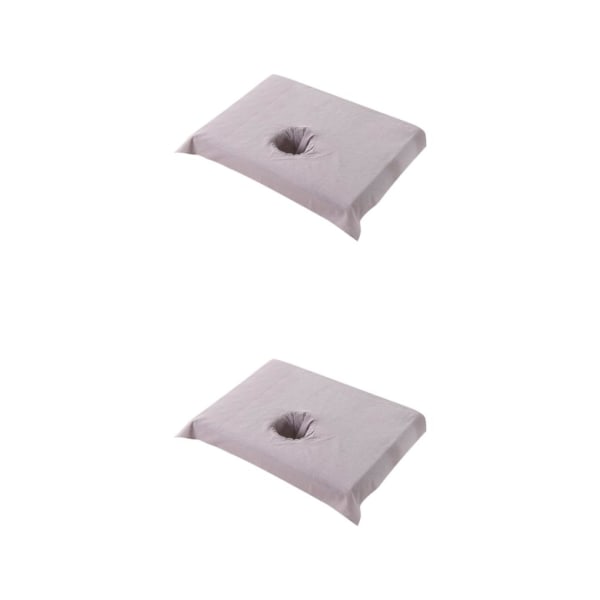 1/2/3/5 Cotton SPA Halvt cover Skönhetssalong Säng Ansiktshål Purple Grey 50x70cm 2Set