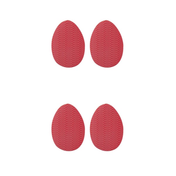 1/2/3/5 Non För Slip Shoe Pads Självhäftande gummi för hög Round Head Red 2Set