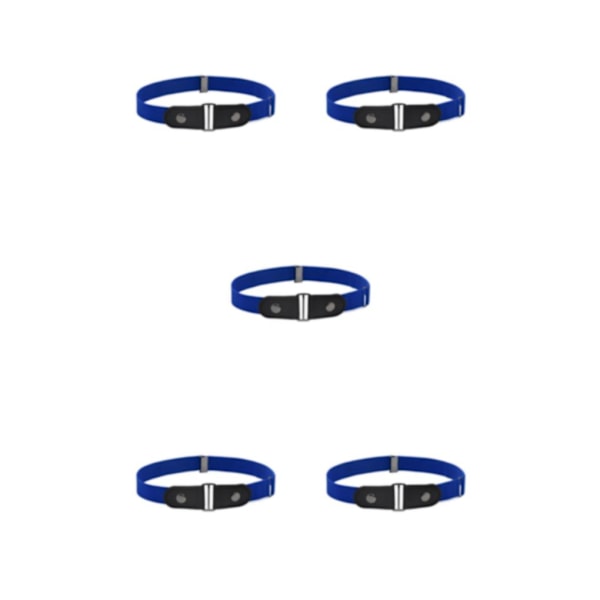 1/2/3/5 Bälte Inget Spänne Osynlig Moderiktig Långvarig Fresh Blue 5PCS