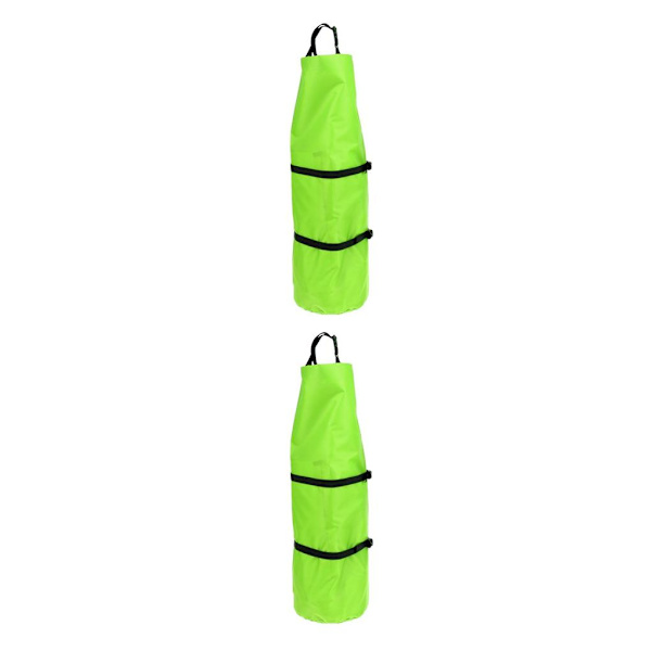 1/2 tältkompression förvaringsväska Duffelväska för camping utomhus Green 31 x 70 cm 2PCS