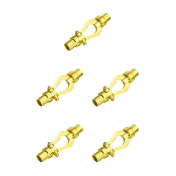 1/3/5 armbandsanslutningsspänne för utbyte av DIY-bearbetning Gold Inner hole 0.52cm 5Set