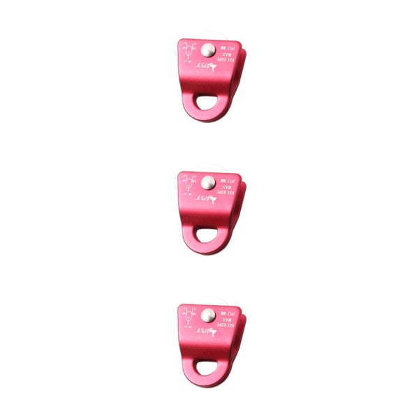 1/2/3 Utomhus klätterremskiva Sidosving 20KN Lättvikt Red 3PCS