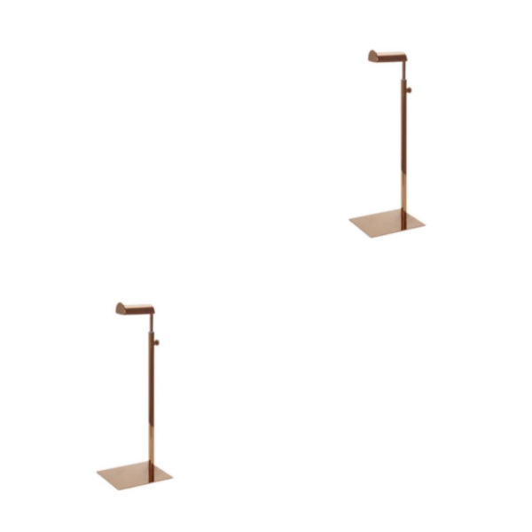 1/2/3 justerbar metallhandväskhållare för handväska Mirror Rose Gold 2PCS