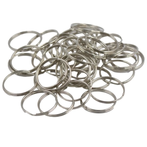 Lots 100 Double Loop Metal Split Open Jump Rings Connector