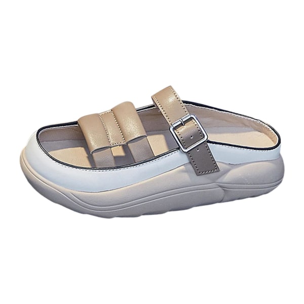 Dam Slide Sandaler Vattentät Soft För Slip On Flat Sandal Khaki 36