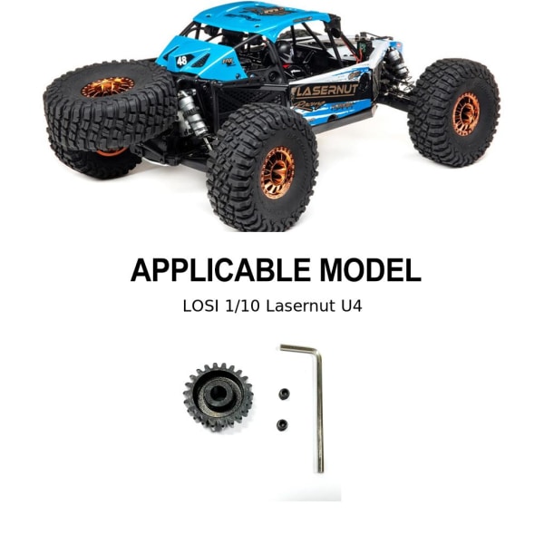 Stålhärdat växel för 1/10 LSOi Lasernut U4 RC bildel RC bil