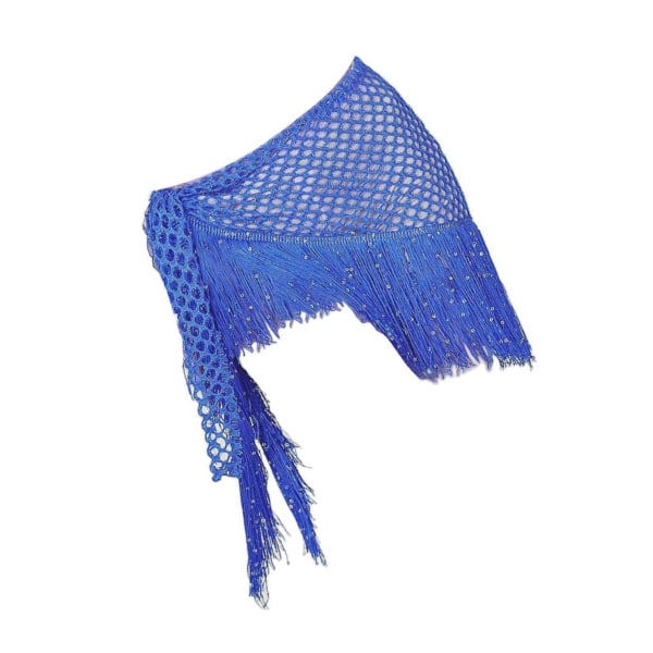 1/2/3 Kvinnor Magdans Hip Scarf Paljetter Dansbälte Tofs Royal Blue 140x41cm 1Set