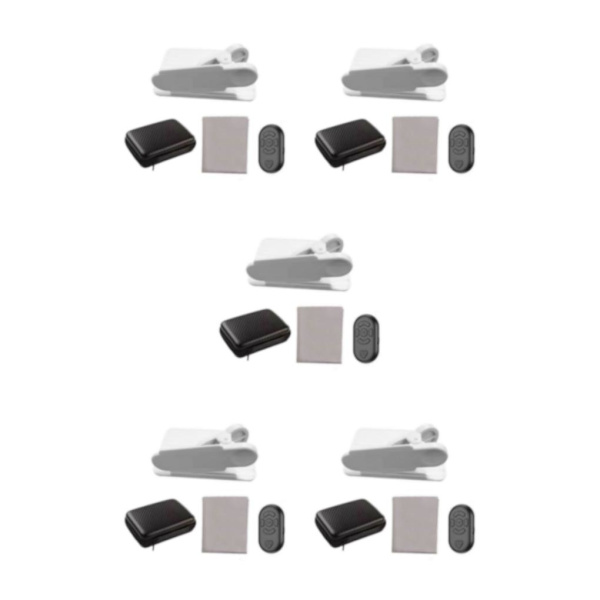 1/2/3/5 Telefon Spegel Reflektion Clip Bred Applicering Lätt att White remote control 5PCS