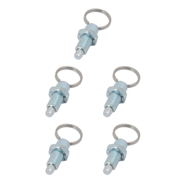 1/2/3/5 Heavy-Duty indexkolv med användarvänlig ringdragning M16-8 Galvanized Steel 5PCS