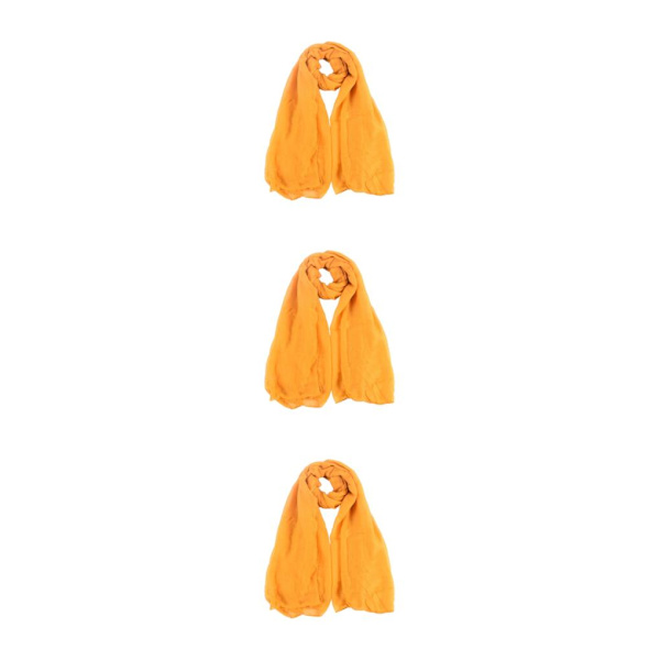 1/2/3/5 Mjuka andningsbara halsdukar för kvinnor Lyxiga och turmeric 3Set