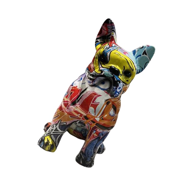 Graffitikonst Hundstaty Hundkonstfigur Skulptur Hem Desktop
