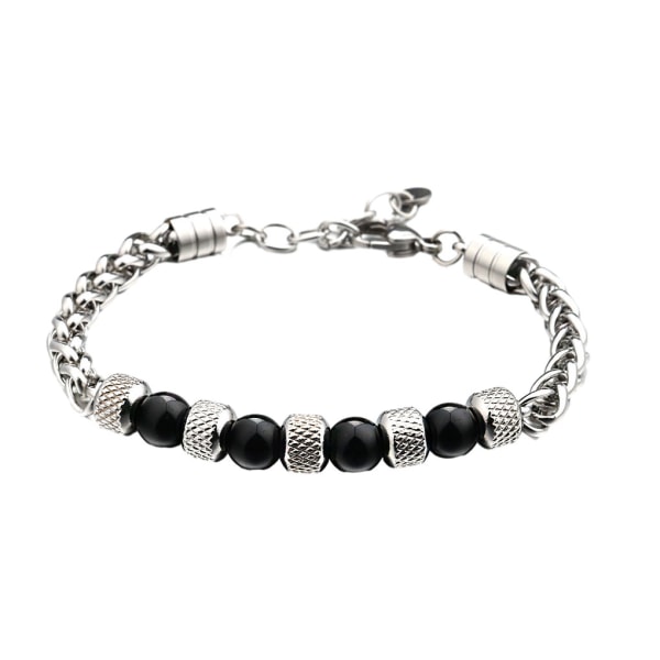 1/2/3/5 mångsidigt beaded kedja armband med fashionabla accenter black agate 1Set