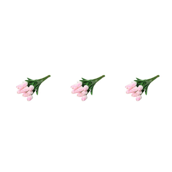 1/2/3 10påse Simulerade tulpaner Ljusa och charmiga blommor för Peach powder 3PCS