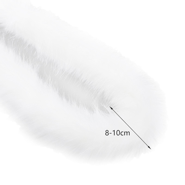 1/2 mjuk konstgjord tygrulle för mysig heminredning White 1 Pc