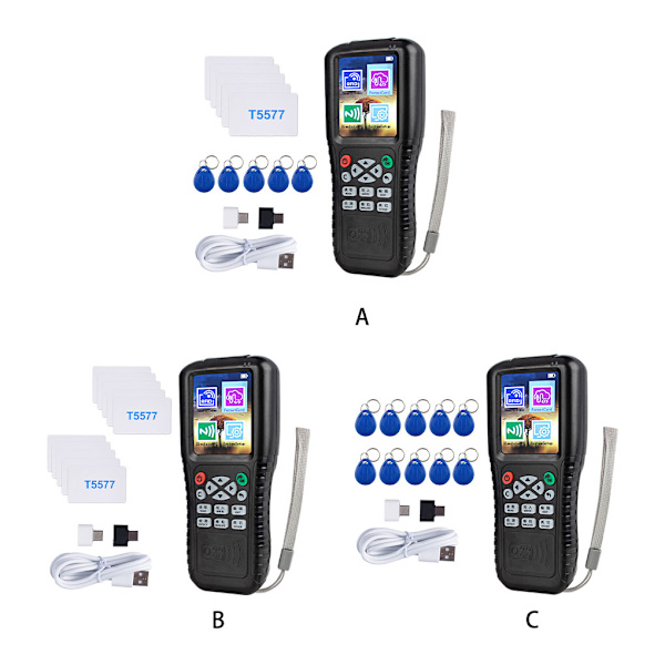 Plast Multi Frequency RFID Smart Card Programmer RFID Reader X100+10 UID